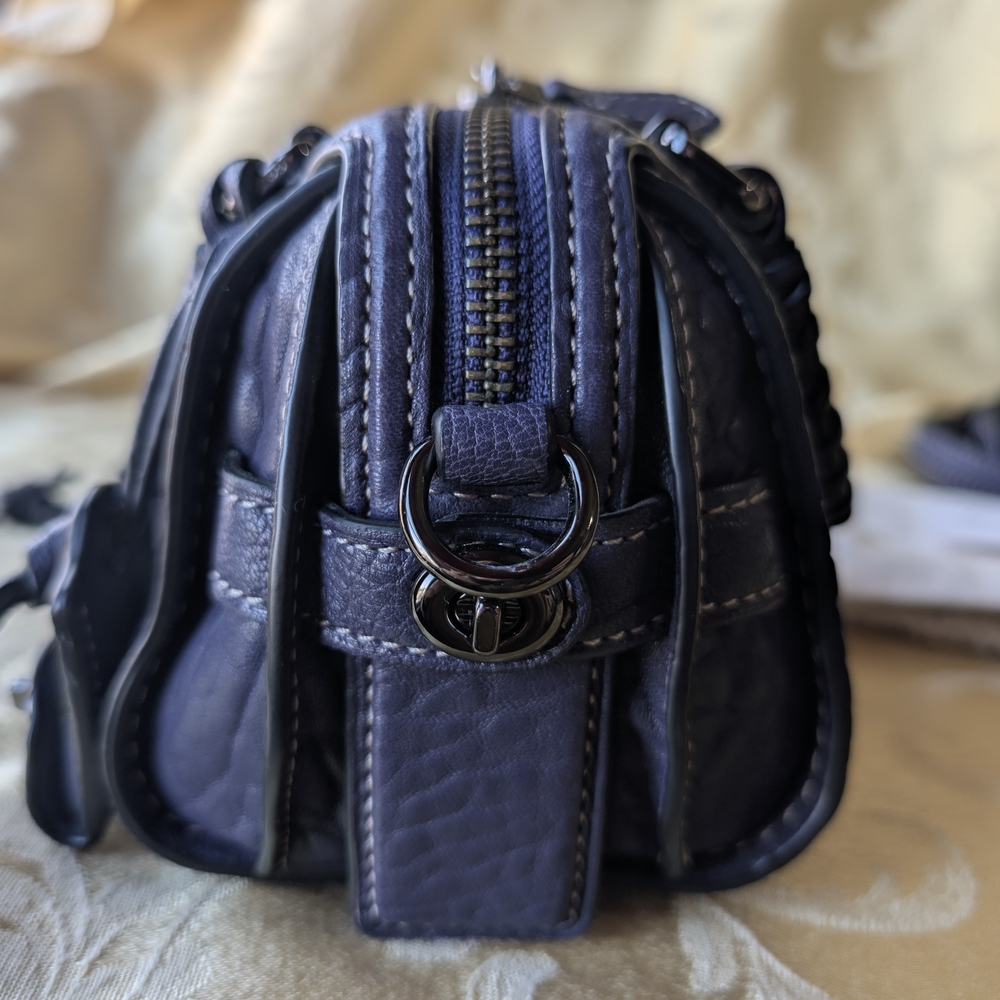 Coach Purple Leather Women's Bag - Picture 8 of 12